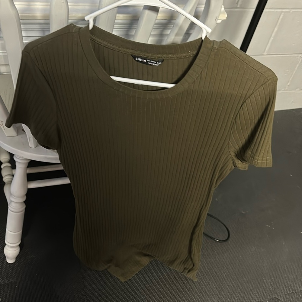 Mid length green dress